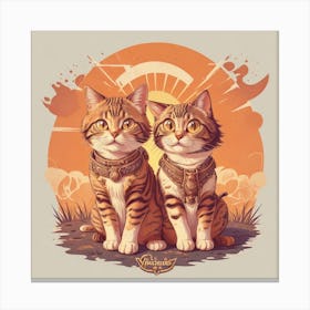Two Cats Canvas Print