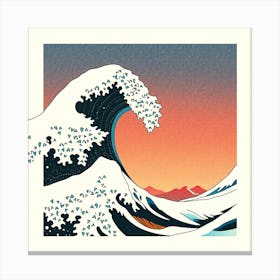 Great Wave Off Kanagawa 7 Canvas Print