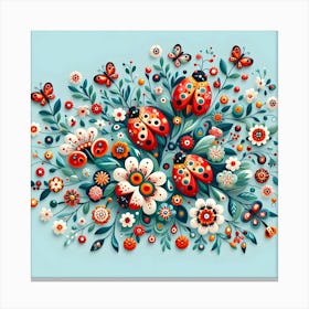 Ladybugs 1 Canvas Print