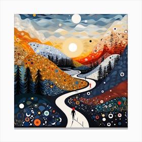 Road To The Mountains Canvas Print