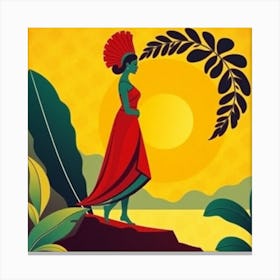 Hawaiian Woman 2 Canvas Print