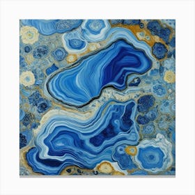 Blue Agate 1 Canvas Print