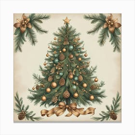 Christmas Tree Wall Arts (3) Canvas Print