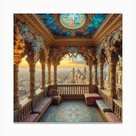 Palace At Sunset30 Canvas Print