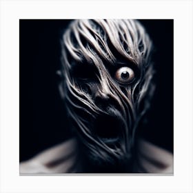 Creepy Face Canvas Print