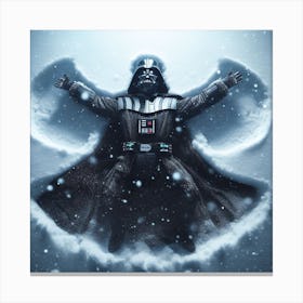 Darth Vader Makes A Snow Angel Star Wars Art Print Canvas Print