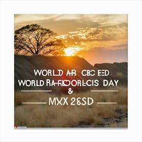 World Air Cbed World Radiologist Day Canvas Print