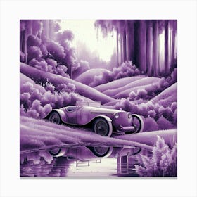 Purple Car Canvas Print