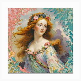 An 18th century women Canvas Print