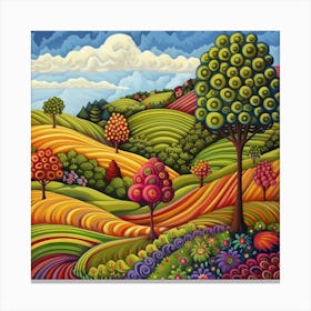 Colorful Landscape Canvas Print