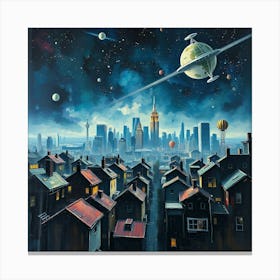 Space City 1 Canvas Print