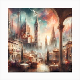 Florence Cityscape Canvas Print