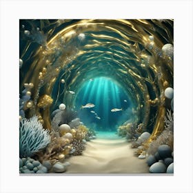Underwater Tunnel 1 Canvas Print