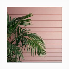 Default Summer Palm Leaves In Pink Wall Art 0 Canvas Print