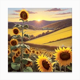 sunflowers 1 Canvas Print