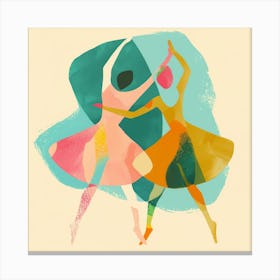 Two Dancers Canvas Print