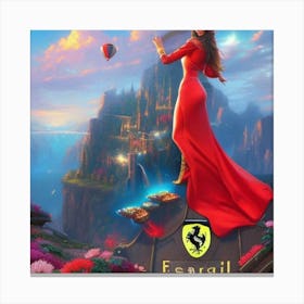 Utopian Goddess of Ferrari Canvas Print
