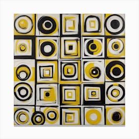 Yellow Circles Canvas Print