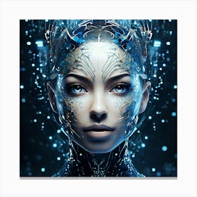 Futuristic Woman Canvas Print