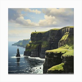 The Cliffs Of Moher Ireland Art Print Canvas Print