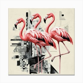 Flamingos Canvas Print