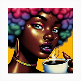 Coffee Girl 1 Canvas Print