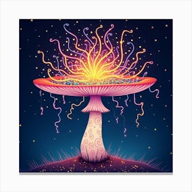 Flux Dev A Whimsical And Vibrant Illustration Of A Fantastical 1 Canvas Print