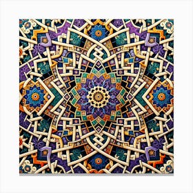 Islamic tile pattern 1 Canvas Print