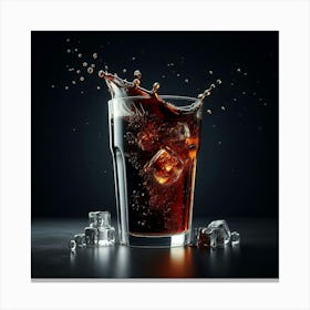 Cola In A Glass Canvas Print