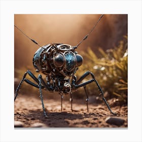 Biomechanical Ant 3 Canvas Print
