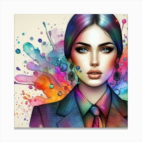 A stylish lady 17 Canvas Print