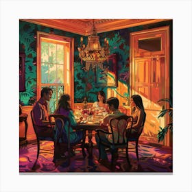 Family Dining Room Canvas Print