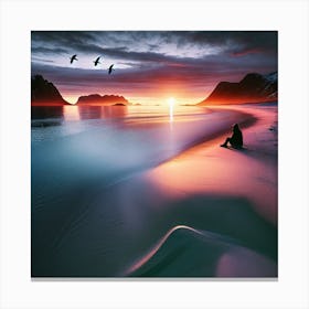 Artic Sunset 2 Canvas Print