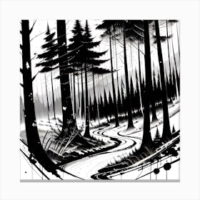 Forest Road 3 Canvas Print