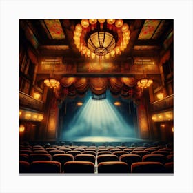 Theatre Stock Videos & Royalty-Free Footage Canvas Print