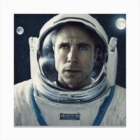 Man In Space 3 Canvas Print