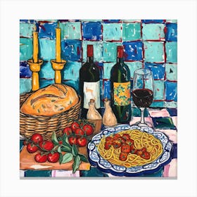 Ristorante Il Borgo Trattoria Italian Food Kitchen Canvas Print