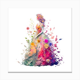 Watercolour Lady  Canvas Print