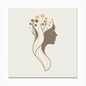 Visually Captivating Minimalist Illustration Fea Canvas Print