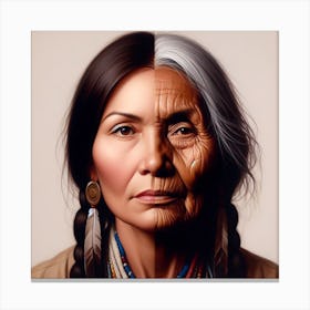 Native American Woman Canvas Print