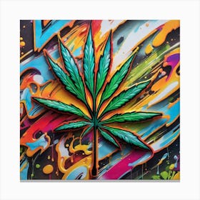 Marijuana Leaf 15 Canvas Print