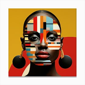 Bauhaus Kenyan Woman 01 Canvas Print