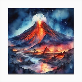 Lava Mountain Canvas Print