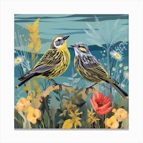 Bird In Nature Yellowhammer 3 Canvas Print