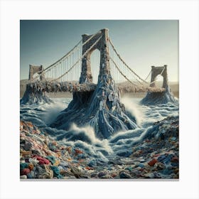 Bridge Of Trash Canvas Print