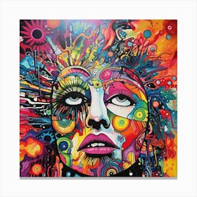 Psychedelic Woman 4 Canvas Print