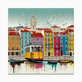 Lisbon Tram 11 Canvas Print