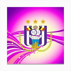 R.S.C. Anderlecht Logo Wall Art 1 Canvas Print