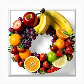 Fruit Wreath Leinwandbild