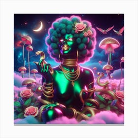 Psychedelic Woman Canvas Print